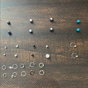 Magnetic and clip-on earrings